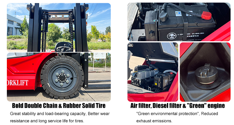 Diesel forklift truck